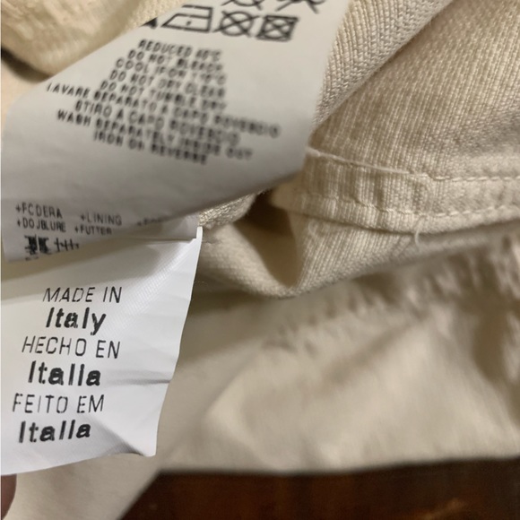 VTG Krizia Jeans Size US 8 Cream Color Single Breasted Trench Coat - Picture 11 of 12